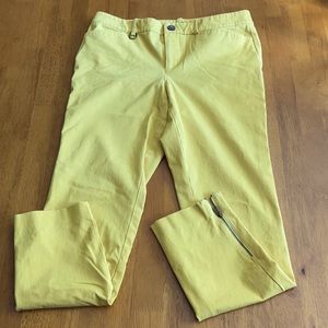 Ralph Lauren Zipper Ankle Pants Yellow 8